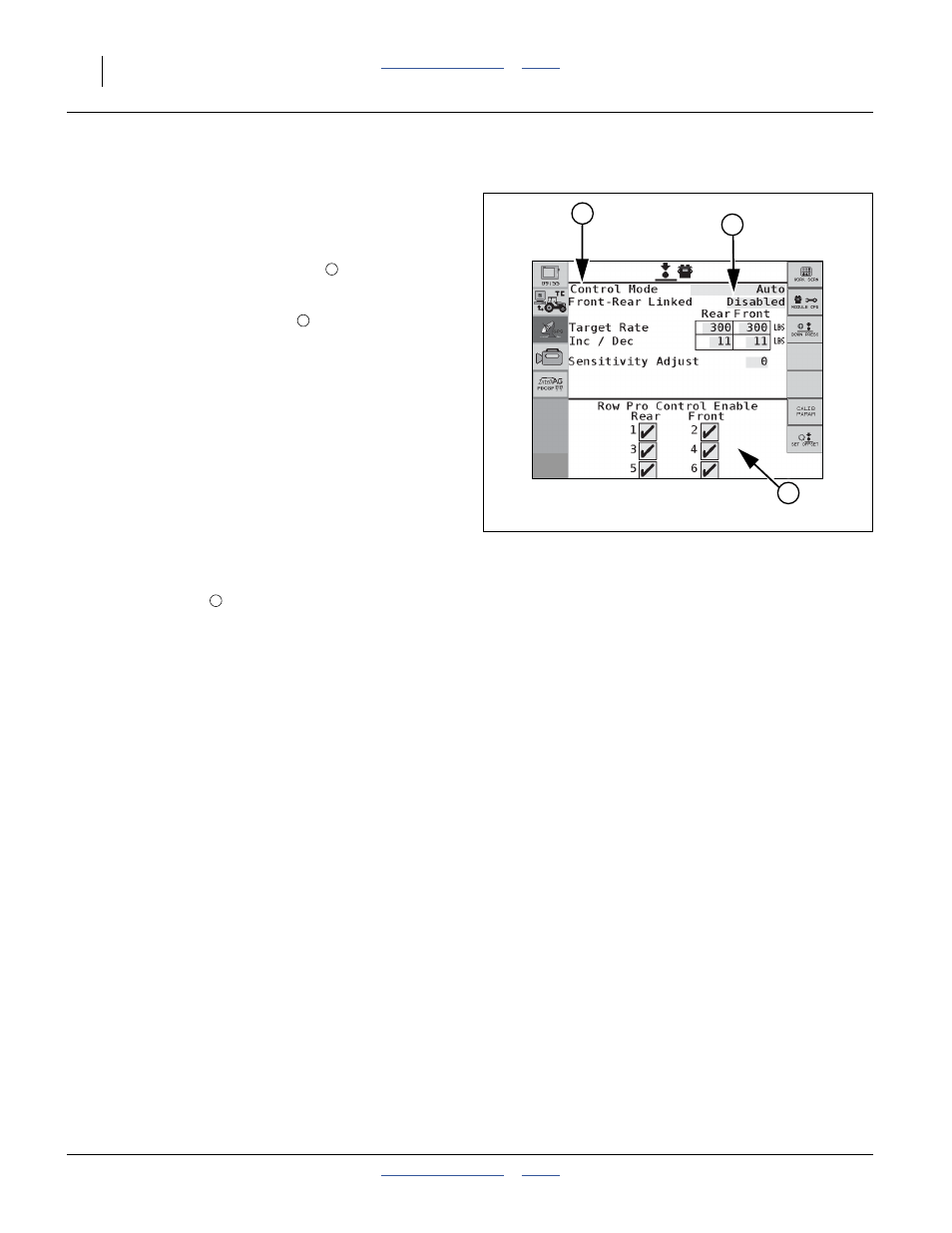 Row-pro™ adjustments, Load cell reading | Great Plains 3PYP Operator Manual User Manual | Page 176 / 188
