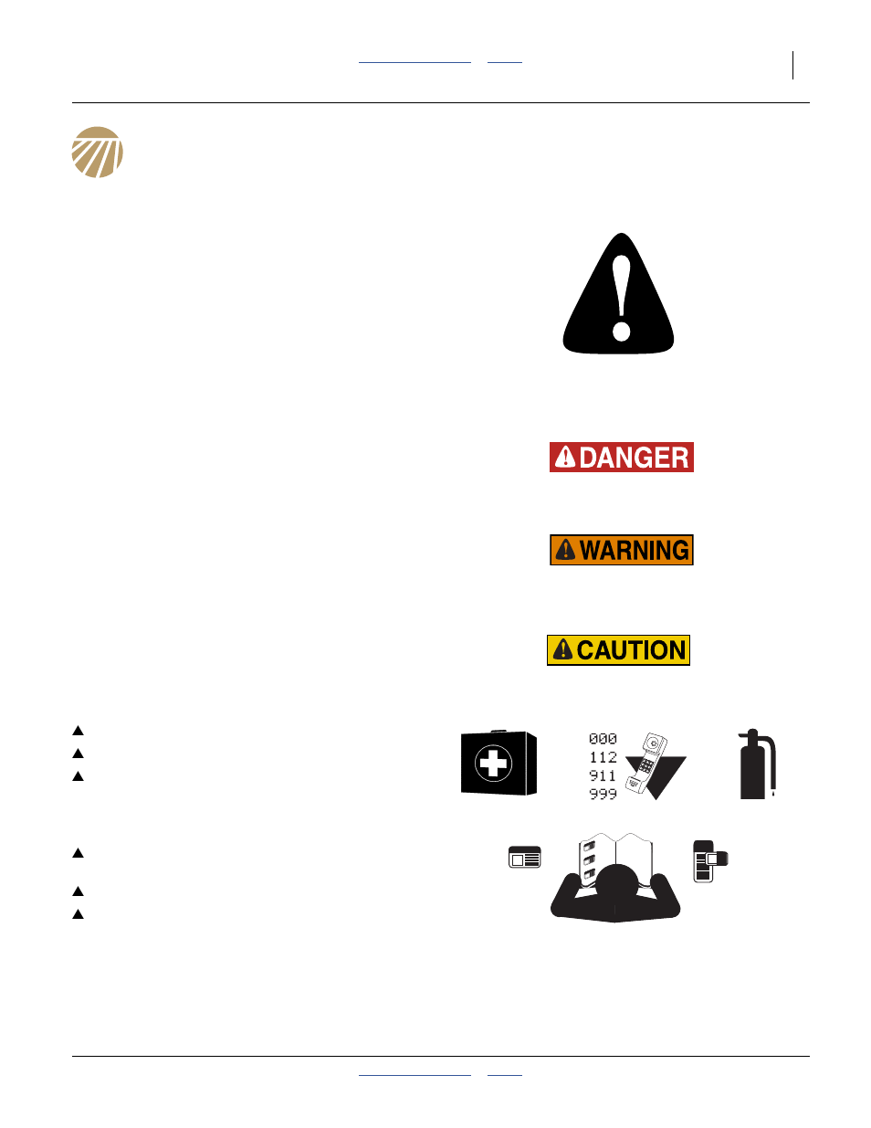 Important safety information, Look for safety symbol, Be aware of signal words | Prepare for emergencies, Be familiar with safety decals | Great Plains 3PYP Operator Manual User Manual | Page 5 / 188