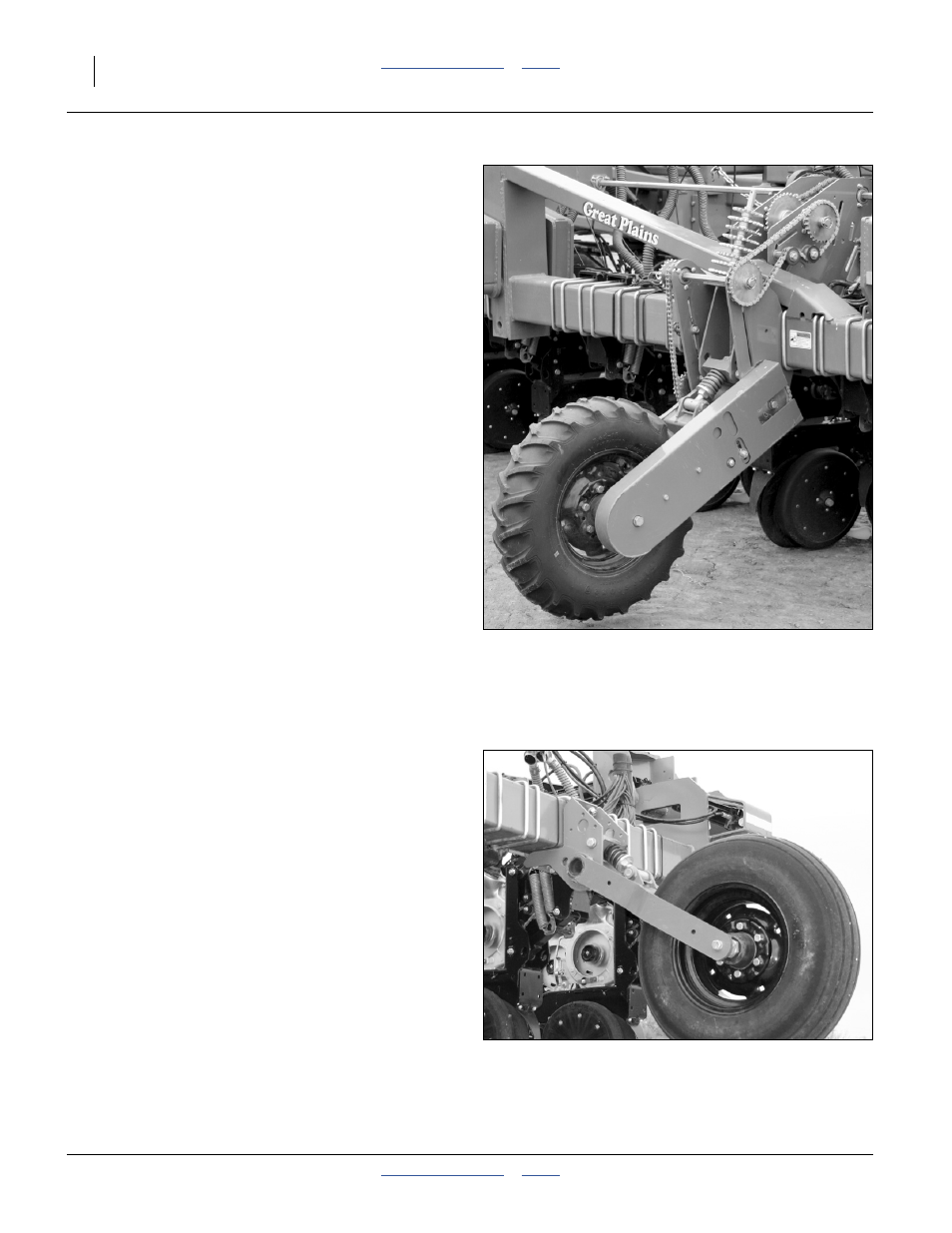 Transmission adjustments, Gauge wheel adjustments | Great Plains 3PYP Operator Manual User Manual | Page 54 / 188