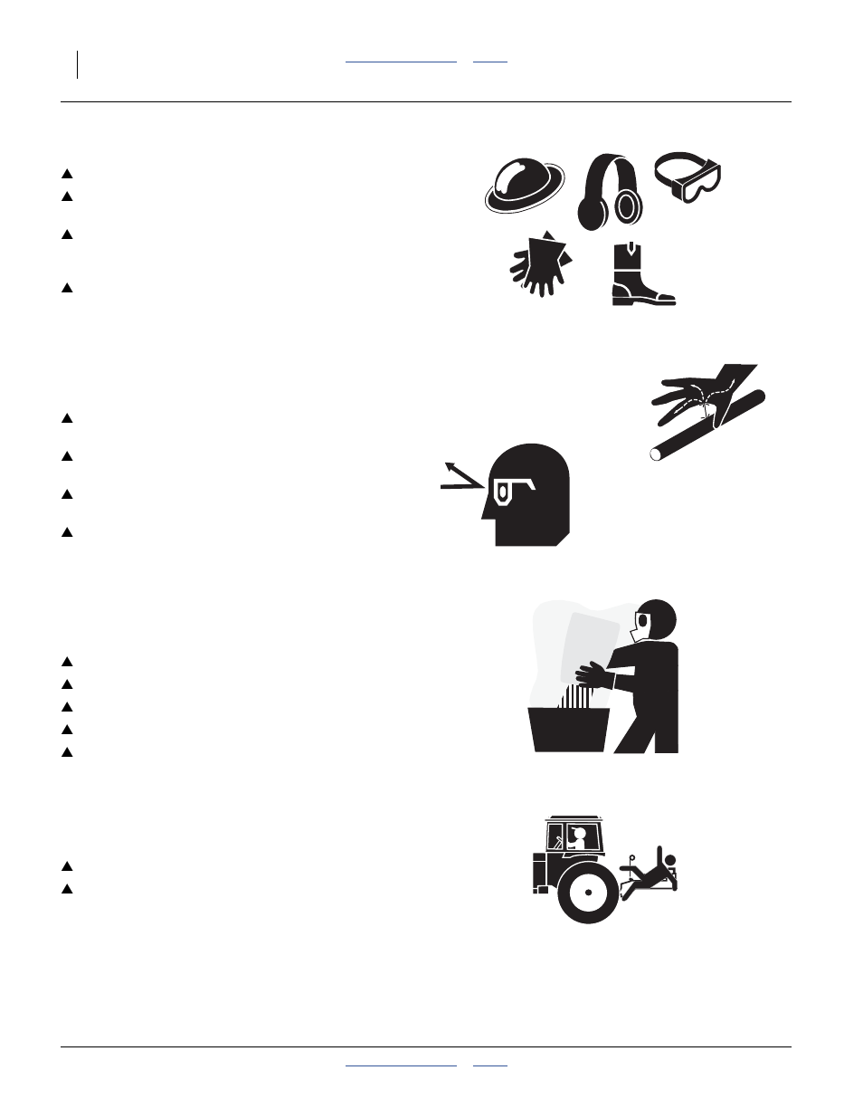 Wear protective equipment, Avoid high pressure fluids, Handle chemicals properly | Keep riders off machinery | Great Plains 3PYP Operator Manual User Manual | Page 6 / 188