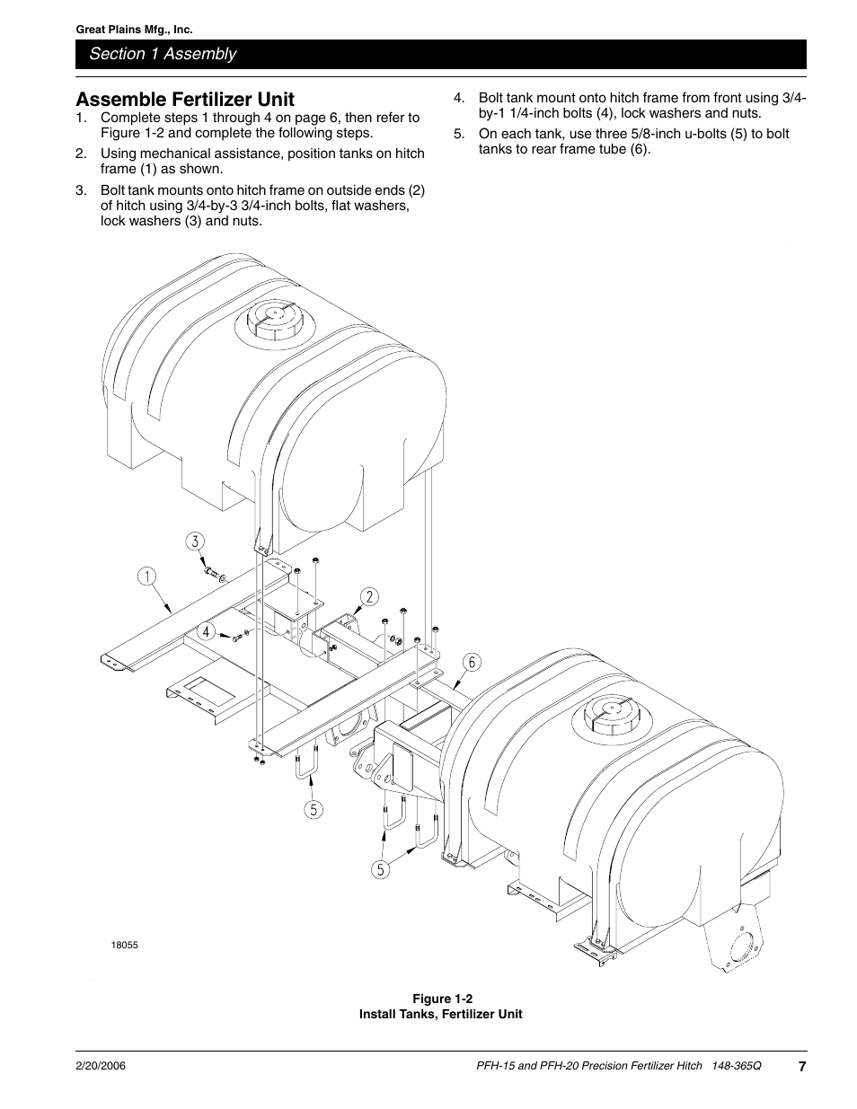 Assemble fertilizer unit | Great Plains PH-20 Predelivery Manual User Manual | Page 9 / 23