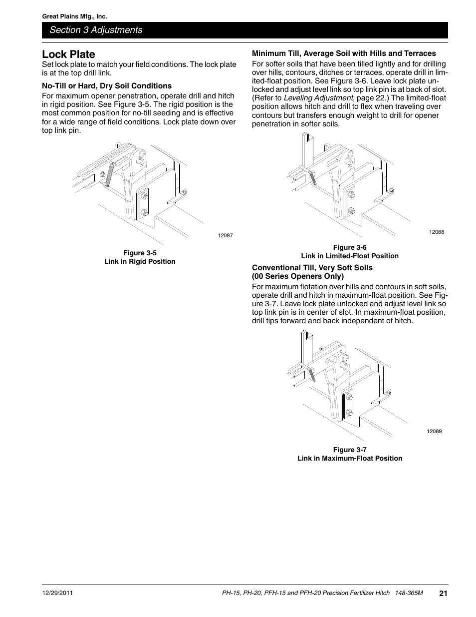 Lock plate | Great Plains PH-20 Operator Manual User Manual | Page 23 / 46