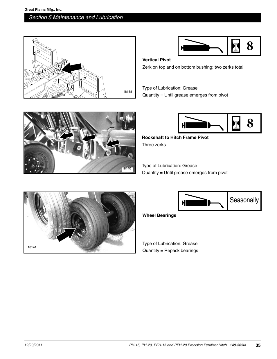 Seasonally | Great Plains PH-20 Operator Manual User Manual | Page 37 / 46