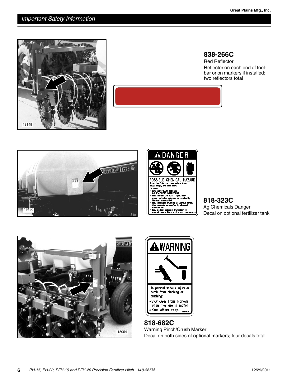 682c, 323c, 266c | Great Plains PH-20 Operator Manual User Manual | Page 8 / 46