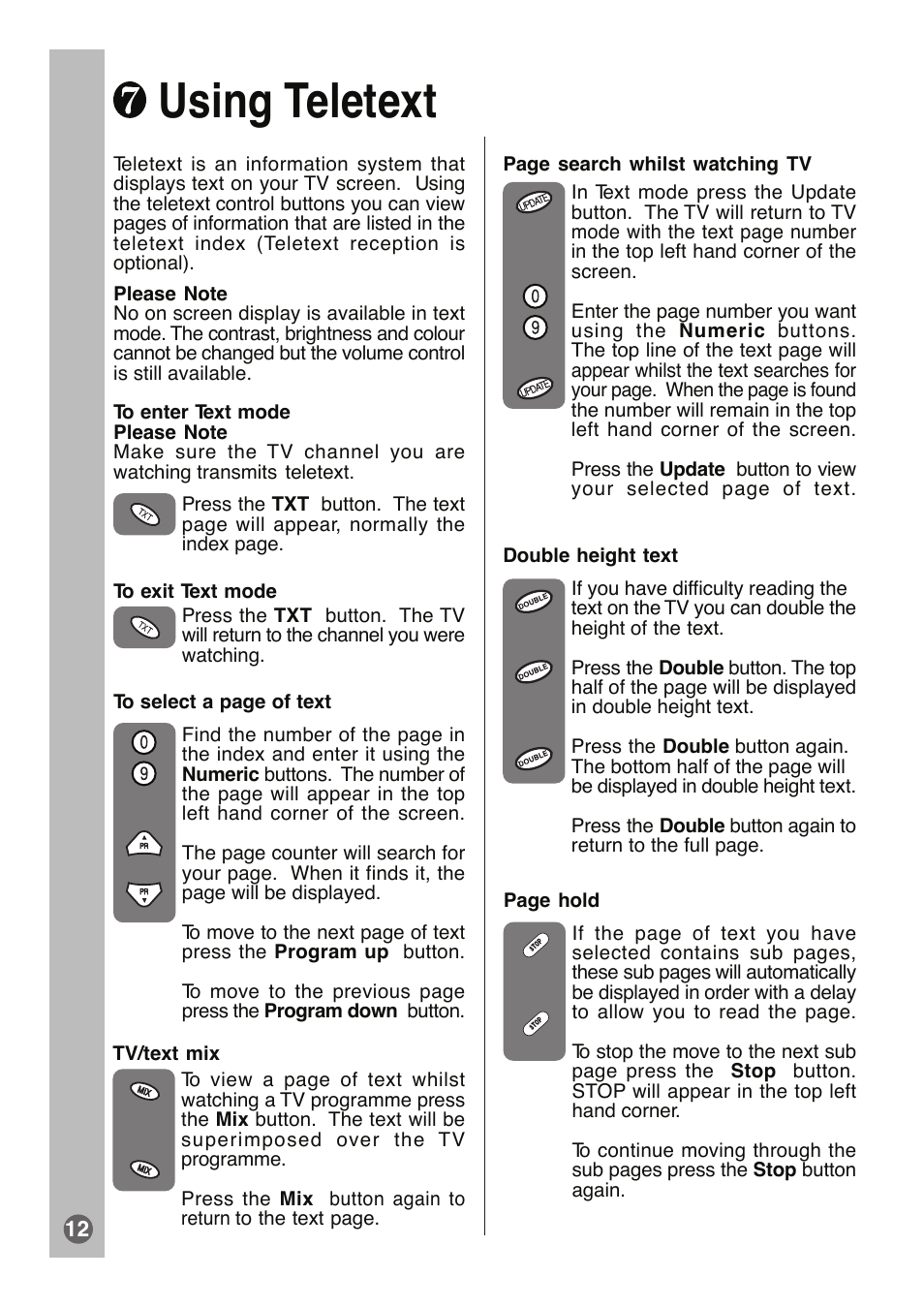 Using teletext | Beko tr7854070200 User Manual | Page 13 / 17