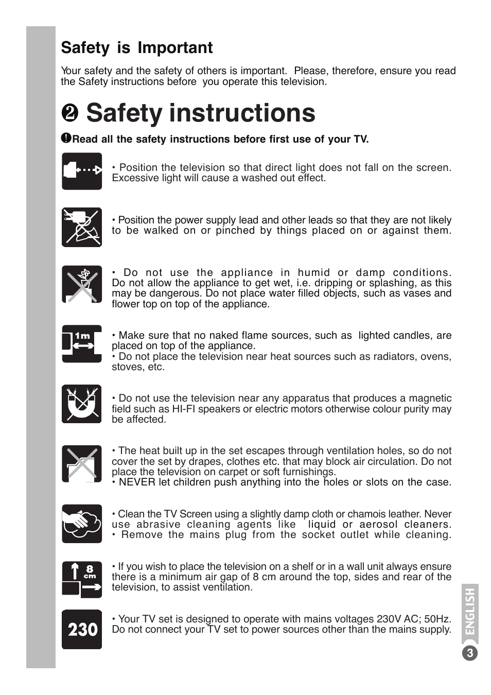 Safety instructions, Safety is important | Beko tr7854070200 User Manual | Page 4 / 17