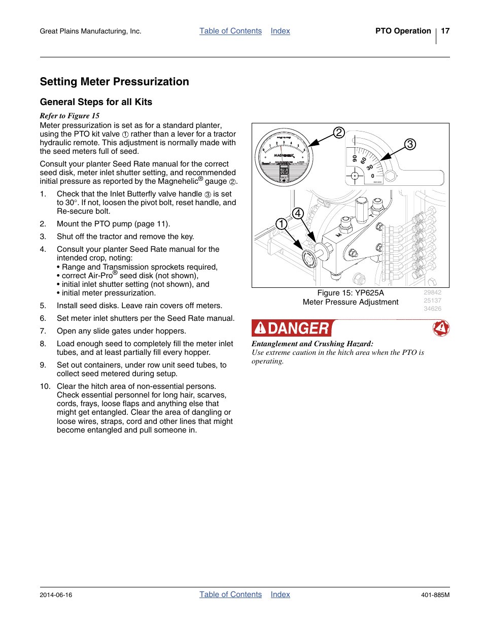 Setting meter pressurization, General steps for all kits | Great Plains PTO Kits Single-Section User Manual | Page 21 / 82
