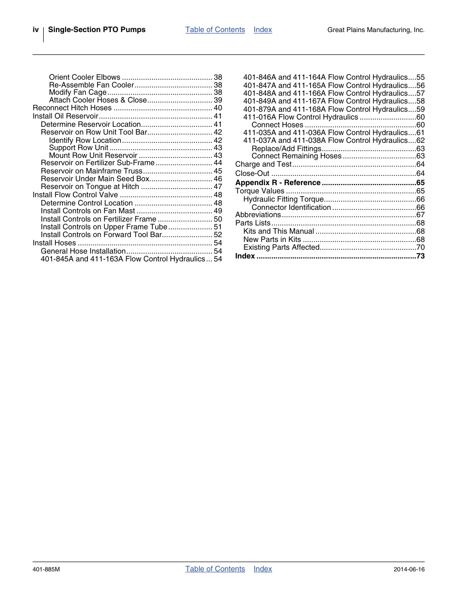 Great Plains PTO Kits Single-Section User Manual | Page 4 / 82