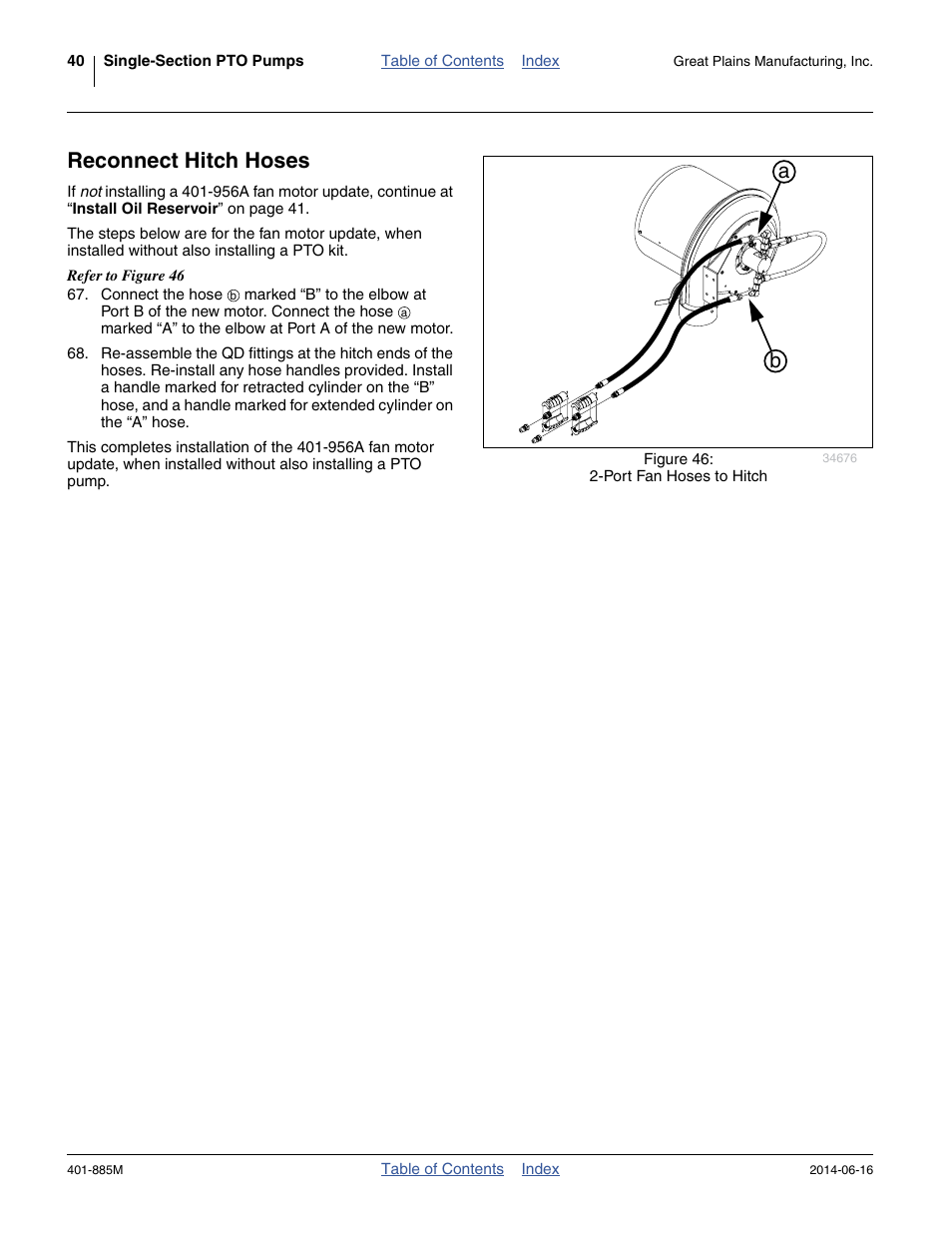Reconnect hitch hoses | Great Plains PTO Kits Single-Section User Manual | Page 44 / 82