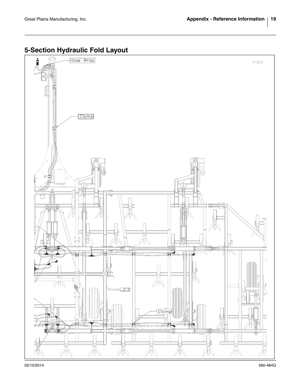 Section hydraulic fold layout | Great Plains 8560 FCF Predelivery Manual User Manual | Page 23 / 124