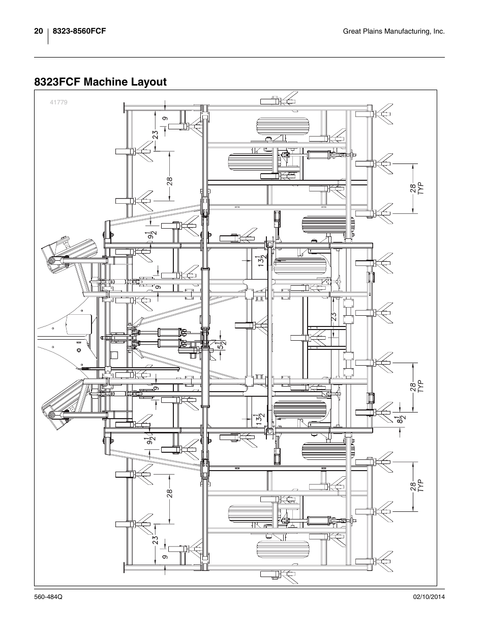 8323fcf machine layout | Great Plains 8560 FCF Predelivery Manual User Manual | Page 24 / 124