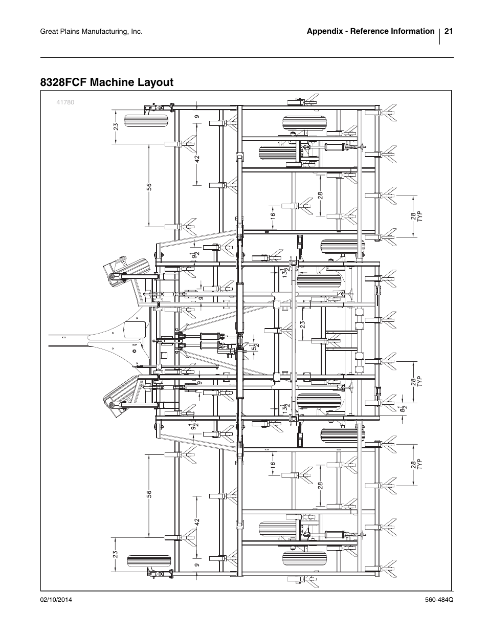 8328fcf machine layout | Great Plains 8560 FCF Predelivery Manual User Manual | Page 25 / 124