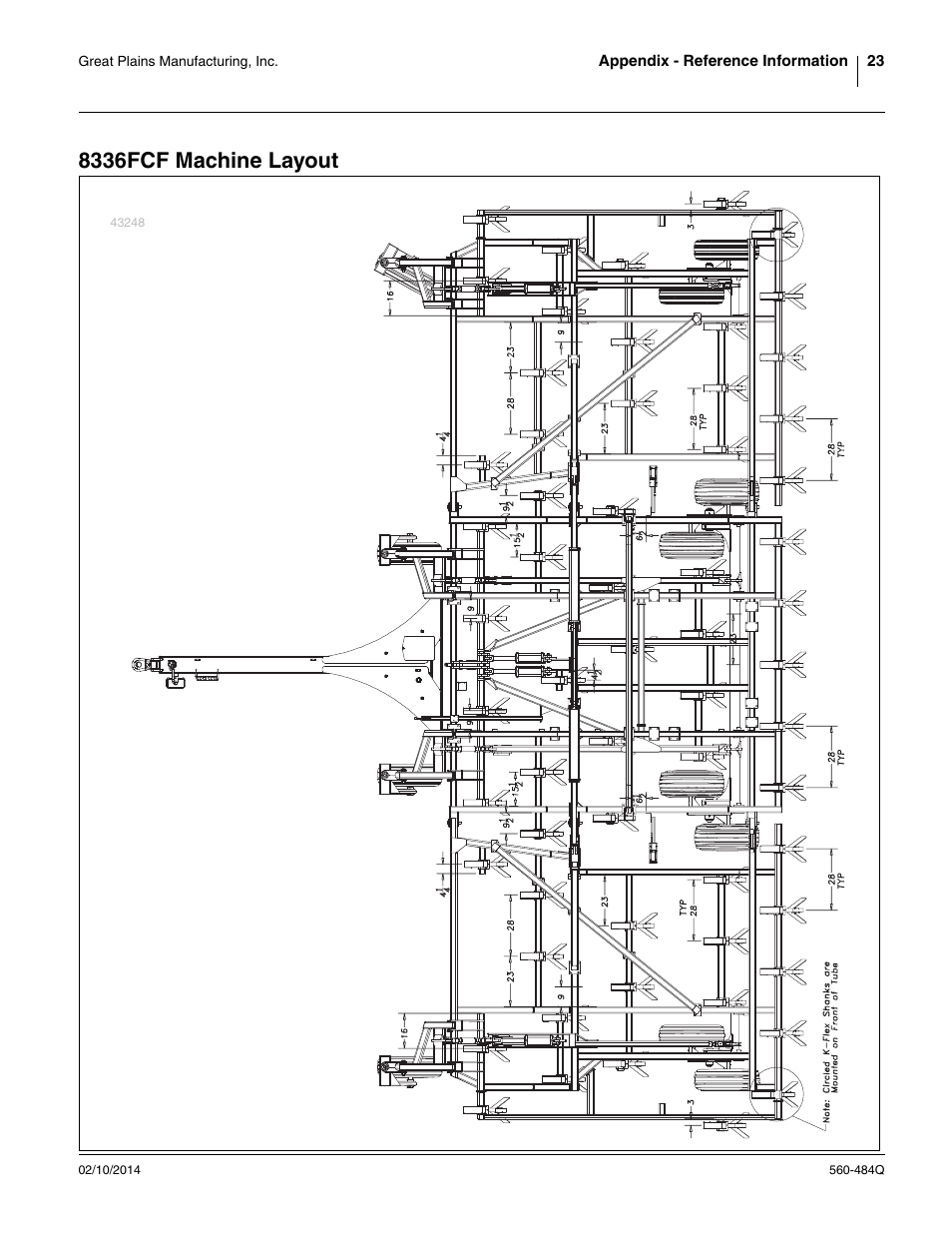 8336fcf machine layout | Great Plains 8560 FCF Predelivery Manual User Manual | Page 27 / 124