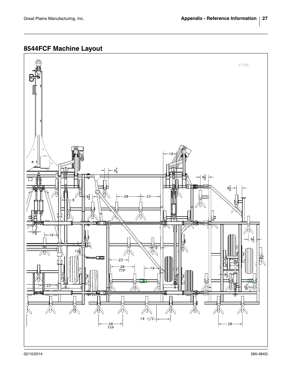 8544fcf machine layout | Great Plains 8560 FCF Predelivery Manual User Manual | Page 31 / 124