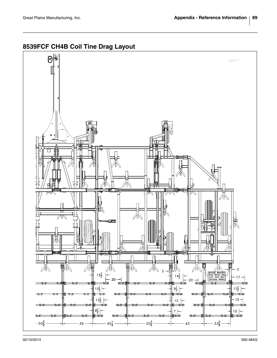 8539fcf ch4b coil tine drag layout | Great Plains 8560 FCF Predelivery Manual User Manual | Page 93 / 124