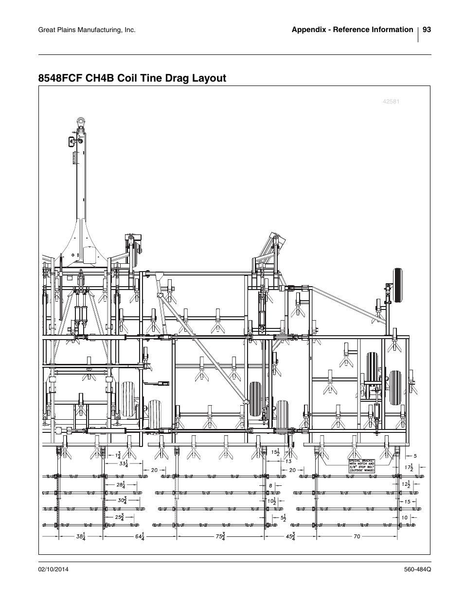 8548fcf ch4b coil tine drag layout | Great Plains 8560 FCF Predelivery Manual User Manual | Page 97 / 124