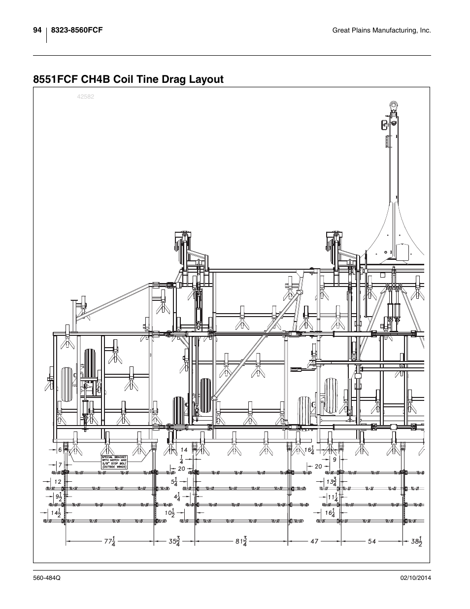 8551fcf ch4b coil tine drag layout | Great Plains 8560 FCF Predelivery Manual User Manual | Page 98 / 124