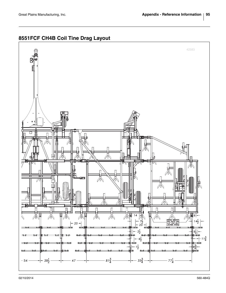 8551fcf ch4b coil tine drag layout | Great Plains 8560 FCF Predelivery Manual User Manual | Page 99 / 124