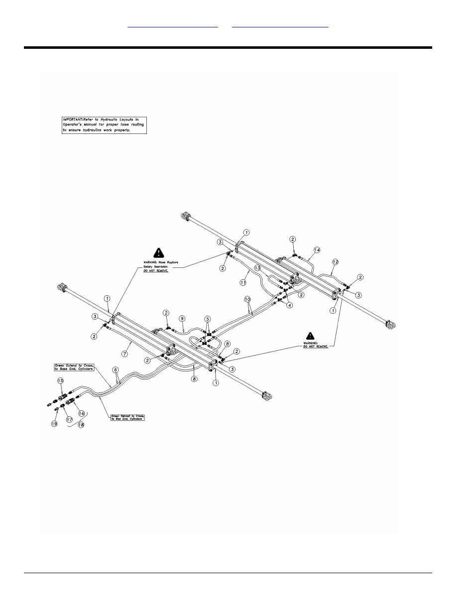 Hydraulic fold layout; 3326-3329 | Great Plains 4336 DH Parts Manual User Manual | Page 58 / 114