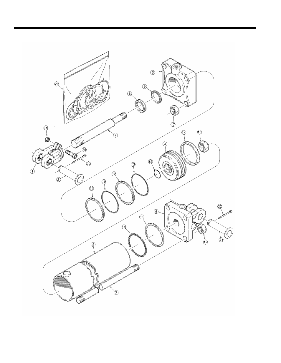 Hydraulic cylinder (810-587c 3.25x10x1.25 rod) | Great Plains 4336 DH Parts Manual User Manual | Page 70 / 114