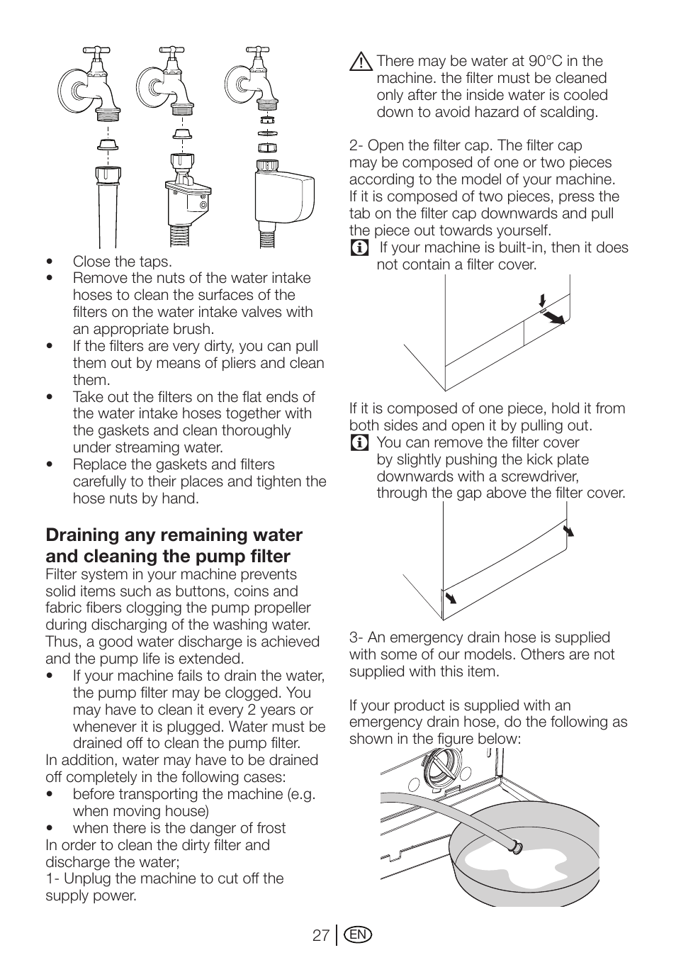 Beko WMI 71641 User Manual | Page 27 / 48