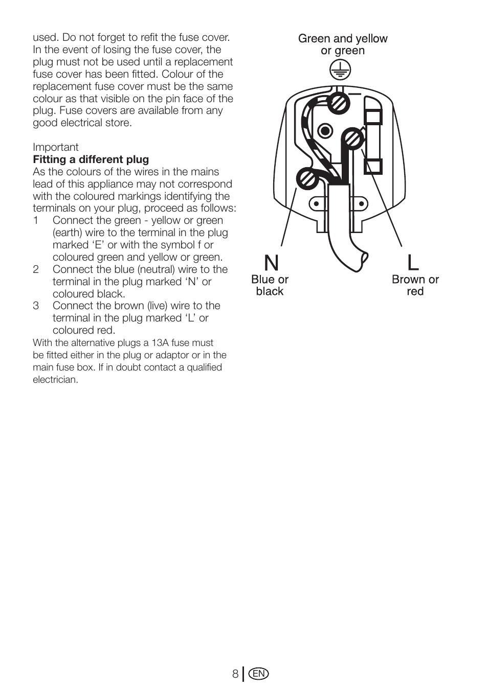 Beko WMI 71641 User Manual | Page 8 / 48