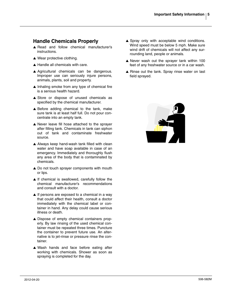 Handle chemicals properly | Great Plains CF600 Operator Manual User Manual | Page 7 / 38