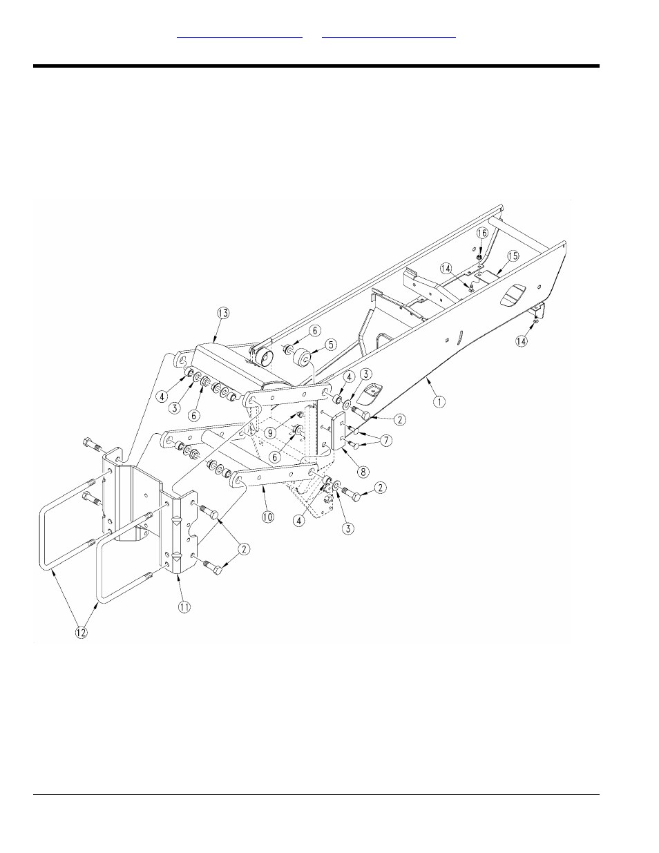 Parallel arm & hopper support | Great Plains SRU1999 Parts Manual User Manual | Page 16 / 58