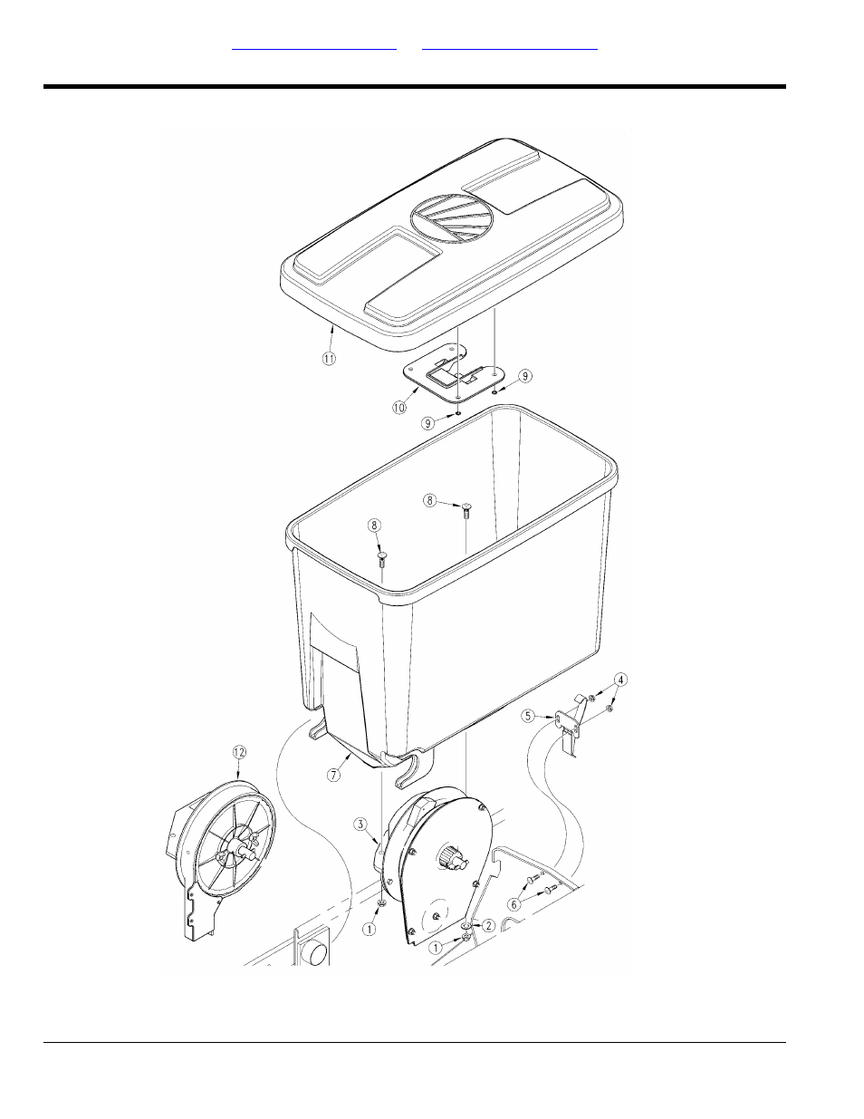 Seed hopper, Table of contents part number index seed hopper | Great Plains SRU1999 Parts Manual User Manual | Page 32 / 58