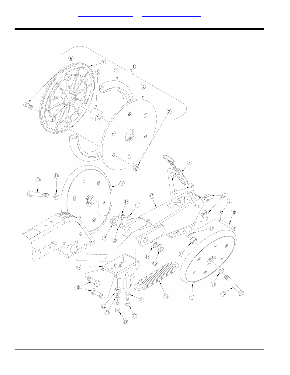 Press wheels, 1" x 12" double "v" press wheel | Great Plains SRU1999 Parts Manual User Manual | Page 50 / 58