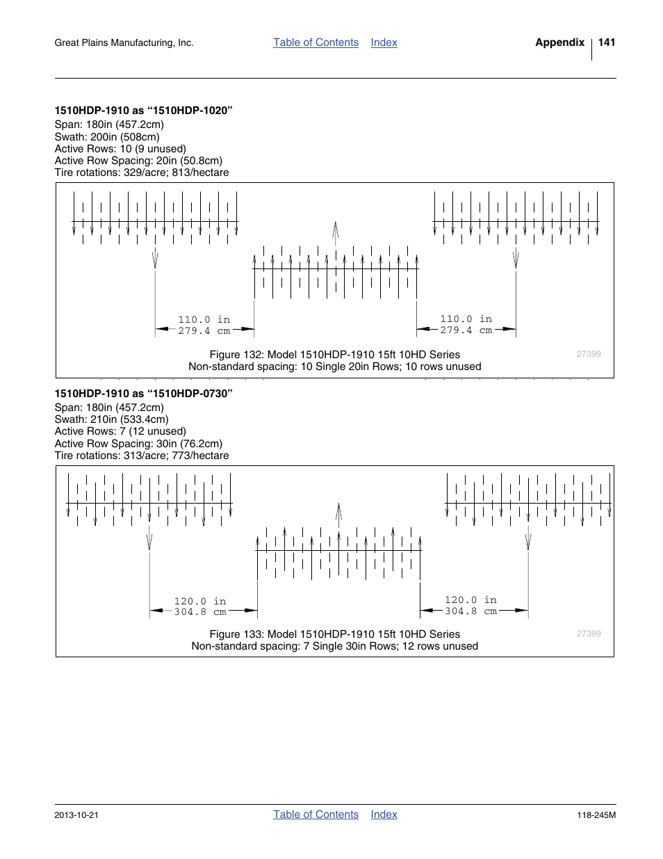 1510hdp-1910 as “1510hdp-1020, 1510hdp-1910 as “1510hdp-0730 | Great Plains 2510HDP Operator Manual User Manual | Page 145 / 180