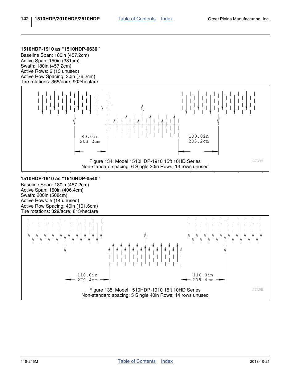 1510hdp-1910 as “1510hdp-0630, 1510hdp-1910 as “1510hdp-0540 | Great Plains 2510HDP Operator Manual User Manual | Page 146 / 180