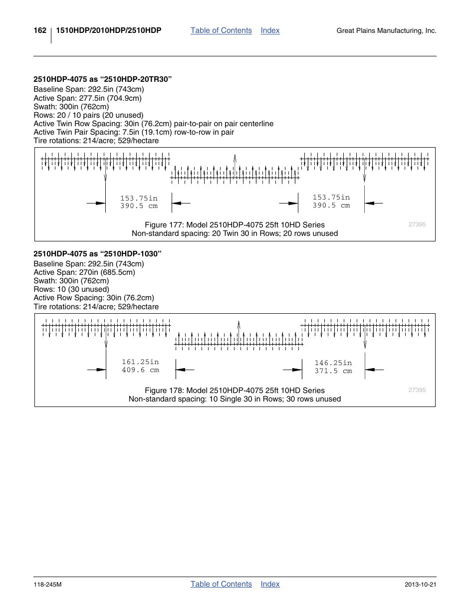2510hdp-4075 as “2510hdp-20tr30, 2510hdp-4075 as “2510hdp-1030 | Great Plains 2510HDP Operator Manual User Manual | Page 166 / 180