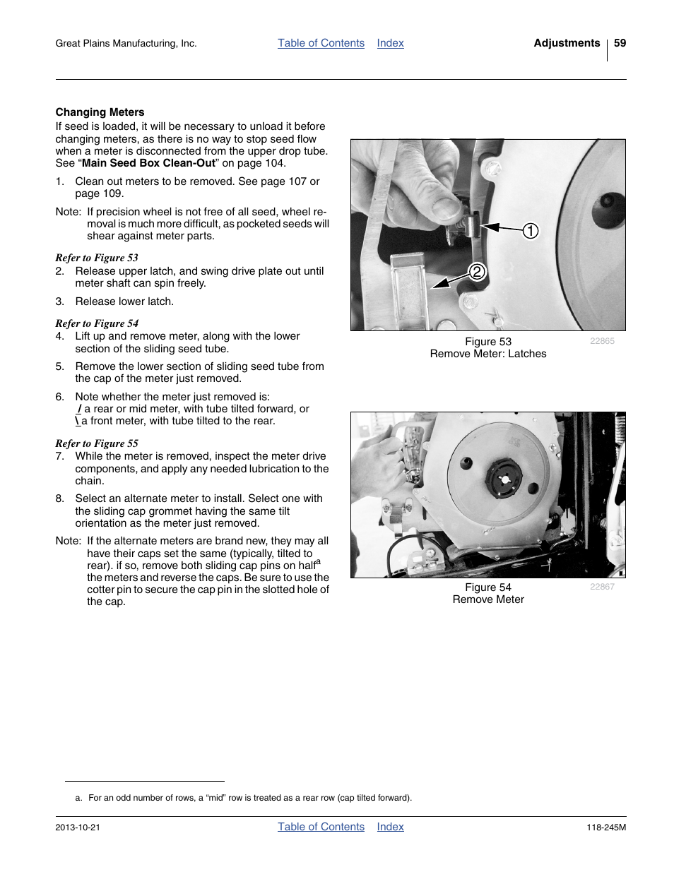 Changing meters | Great Plains 2510HDP Operator Manual User Manual | Page 63 / 180
