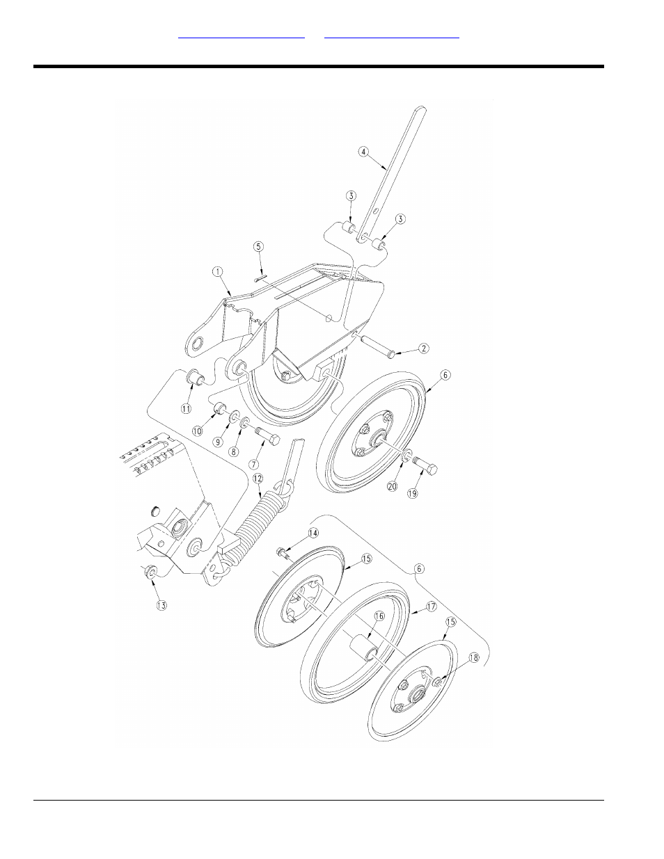 1" x 10" double "v" press wheel | Great Plains YP1220 Parts Manual User Manual | Page 74 / 136