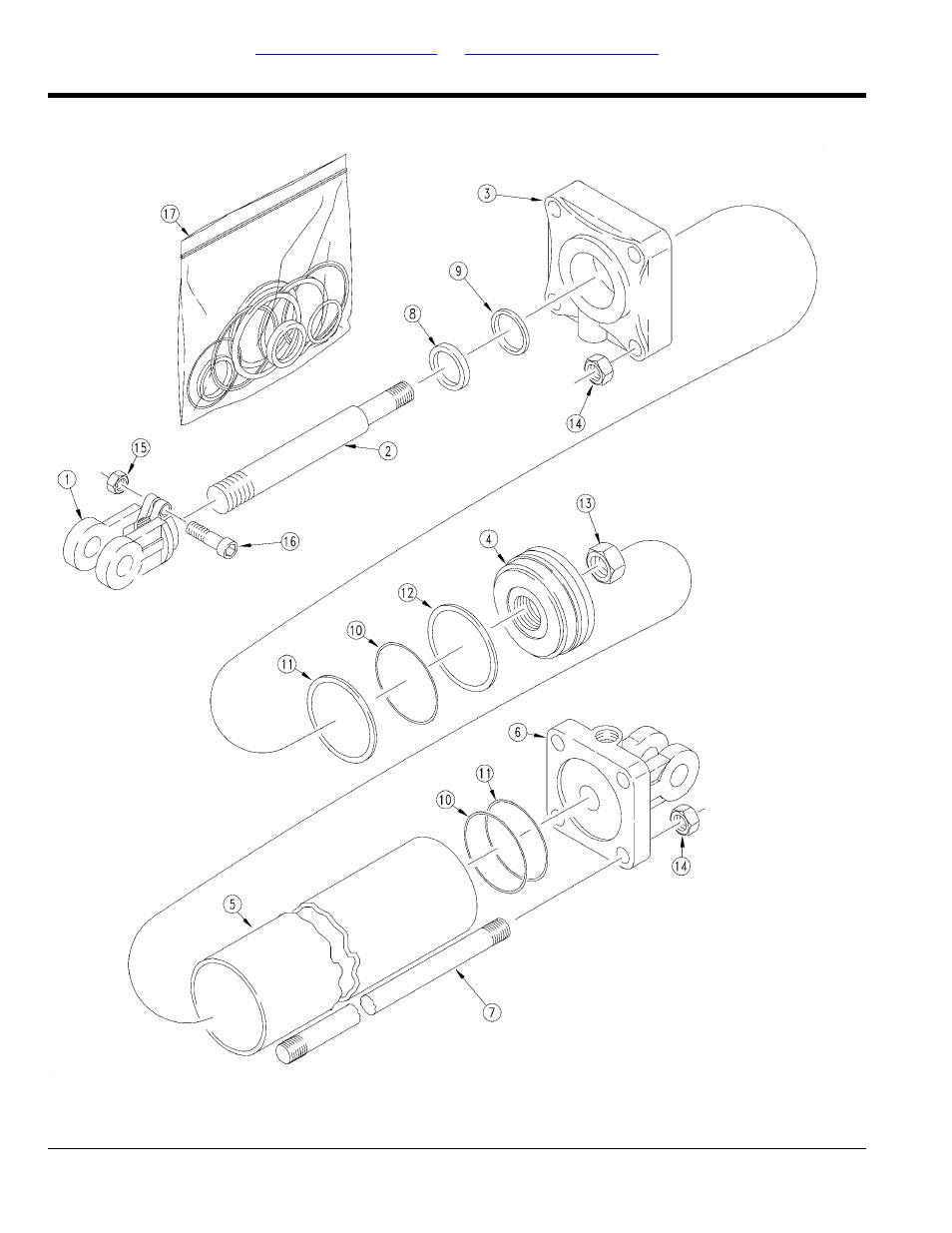 Hydraulic cylinder (810-423c 3x24x1.5 rod) | Great Plains YP1220 Parts Manual User Manual | Page 92 / 136