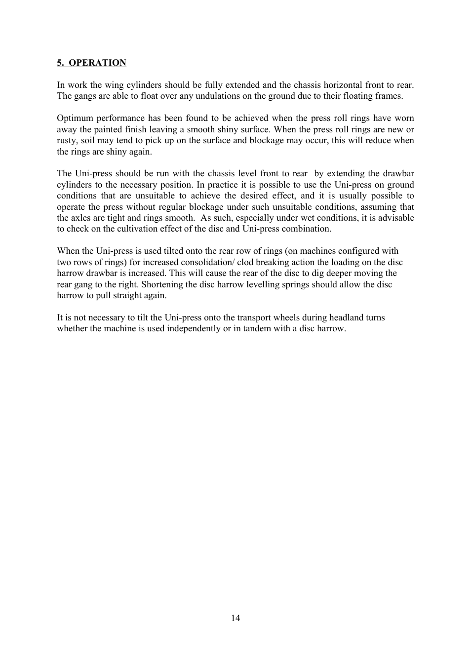 Great Plains Uni-Press User Manual | Page 14 / 20