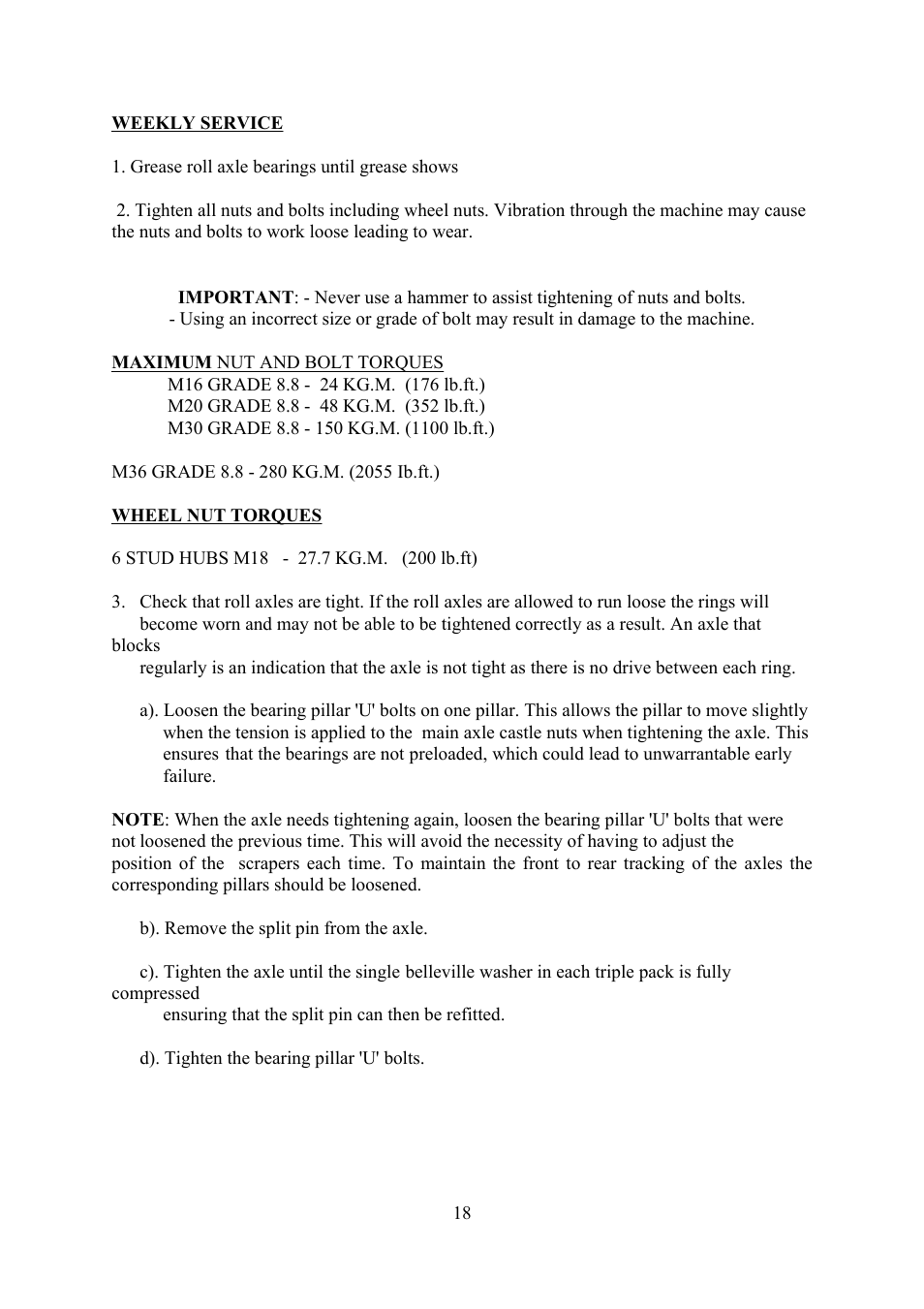 Great Plains Uni-Press User Manual | Page 18 / 20