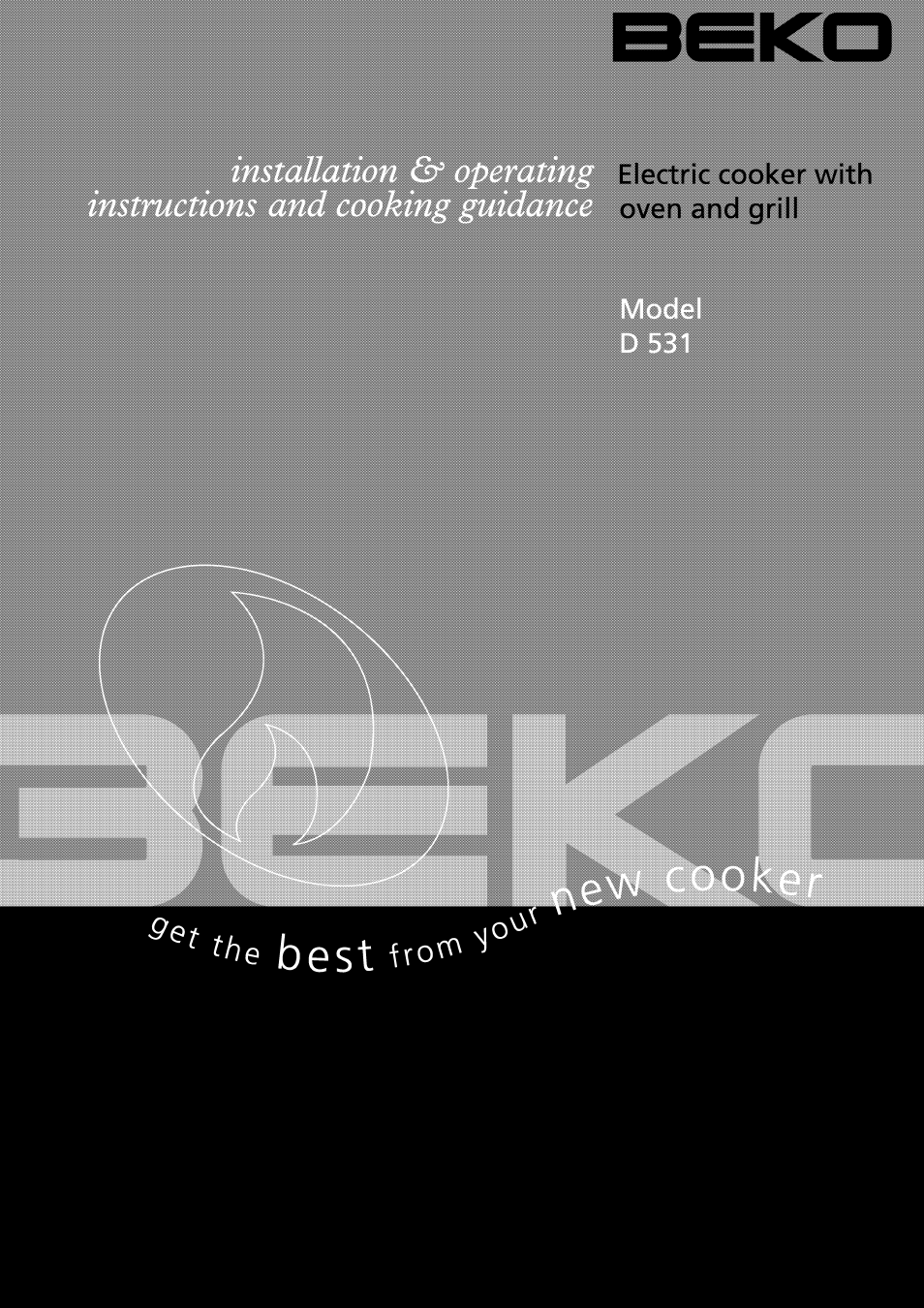 Beko D531 User Manual | 16 pages