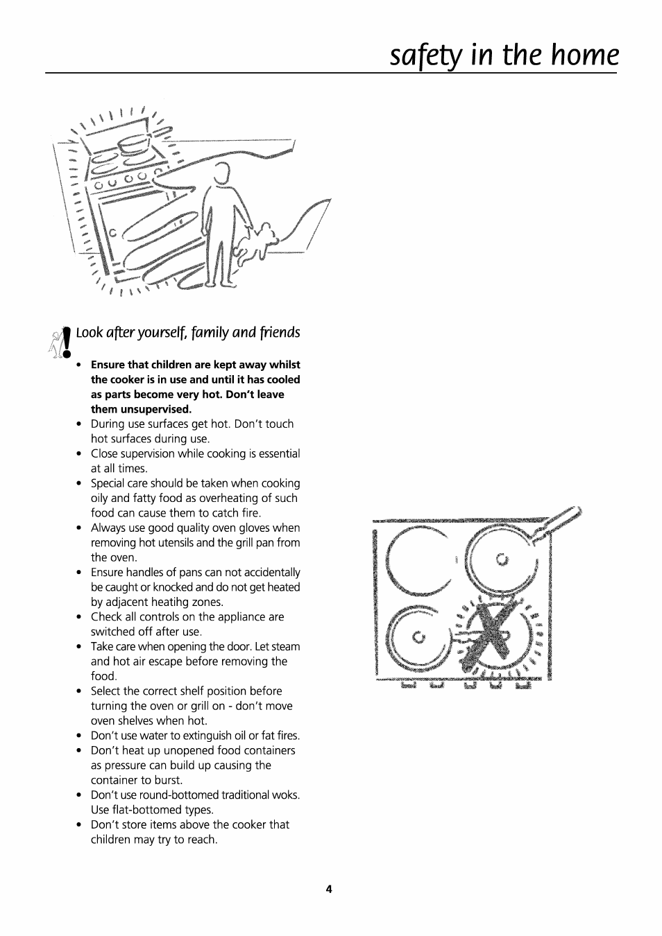Look after yourself, family and friends, Safety in the home | Beko D531 User Manual | Page 4 / 16