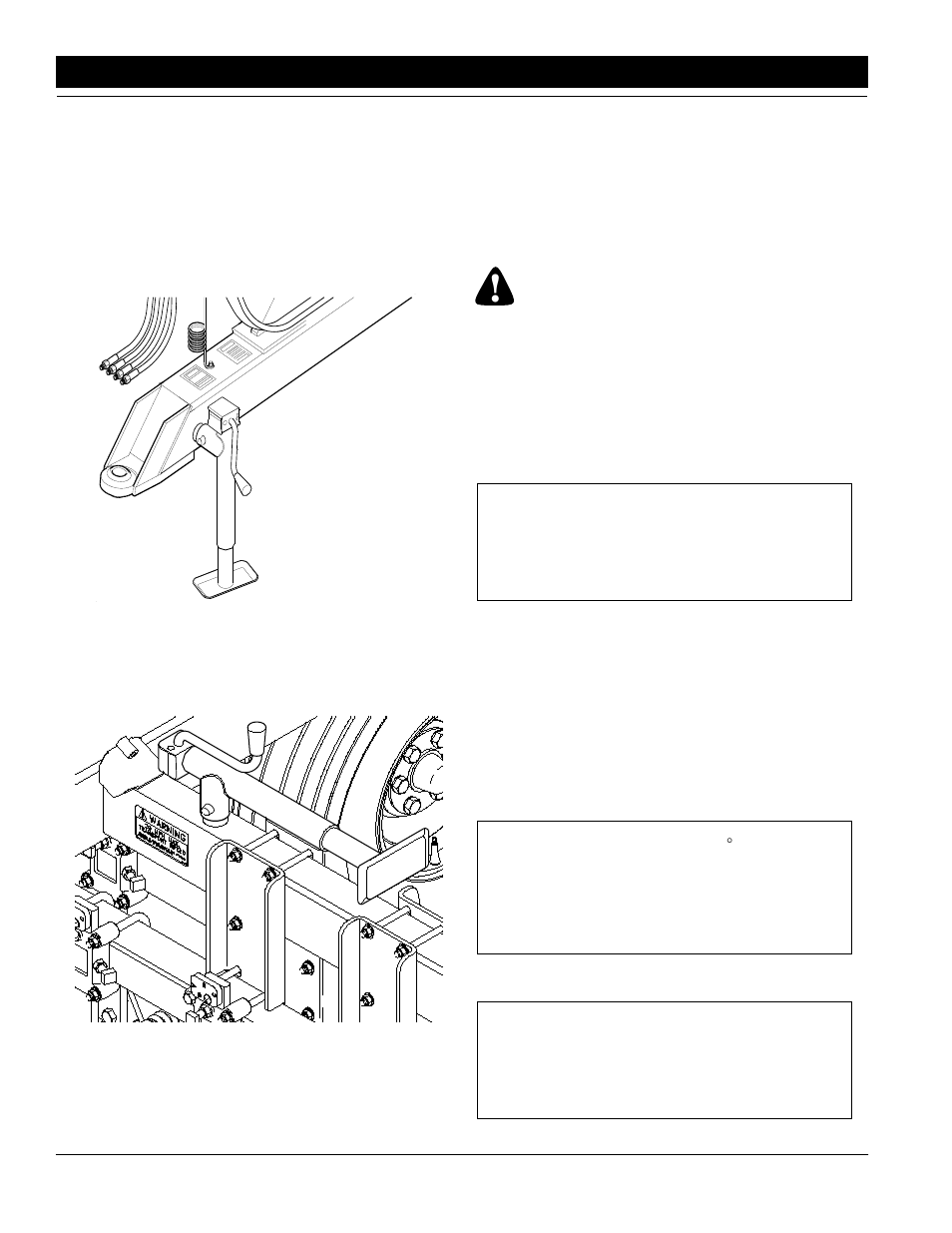 Warning, Tractor hydraulic hookup, Bleeding the hydraulic systems | Great Plains AS20 Operator Manual User Manual | Page 12 / 36