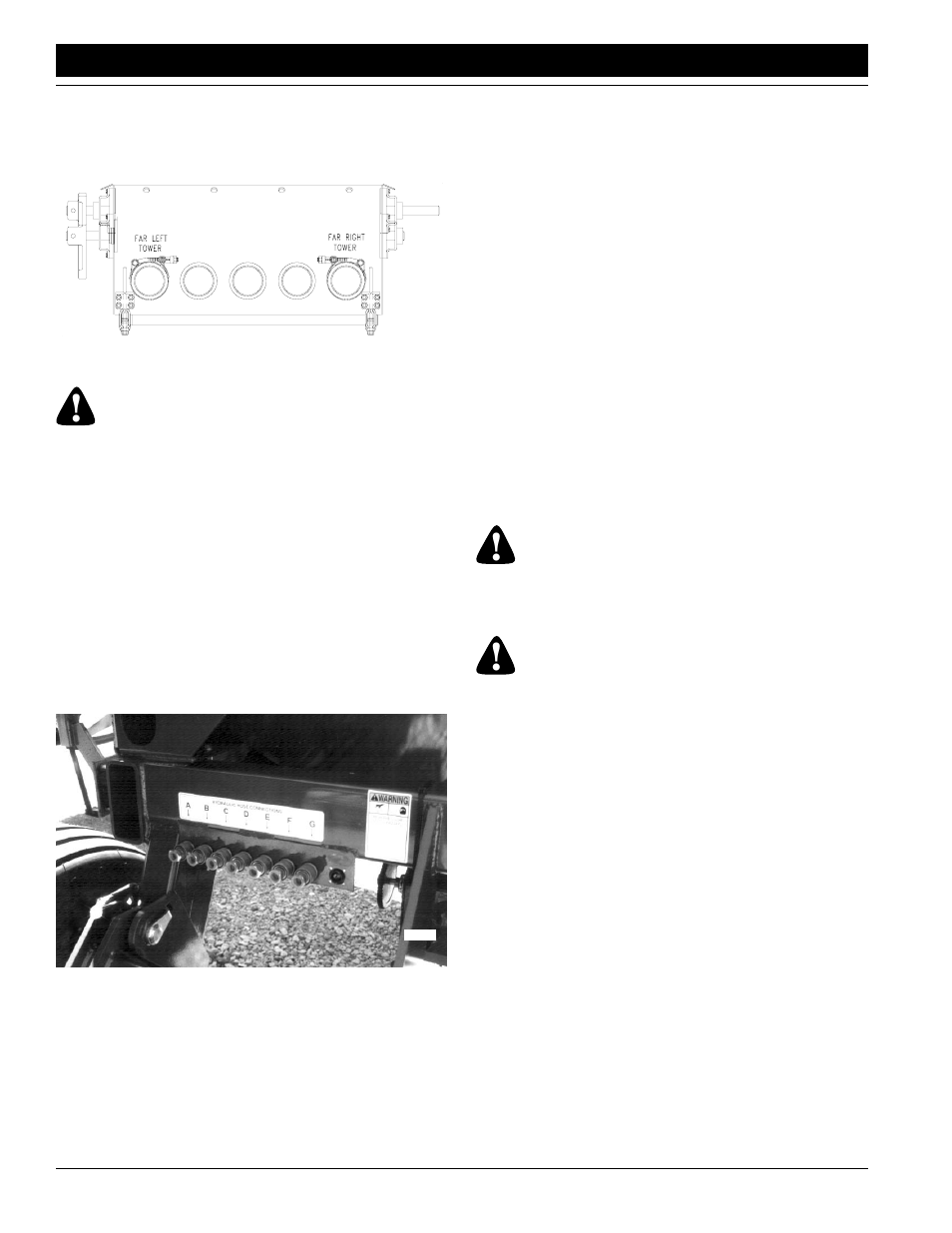 Bleeding the hydraulics, Bleeding the lift system, Warning | Great Plains ADI334 Operator Manual User Manual | Page 14 / 39