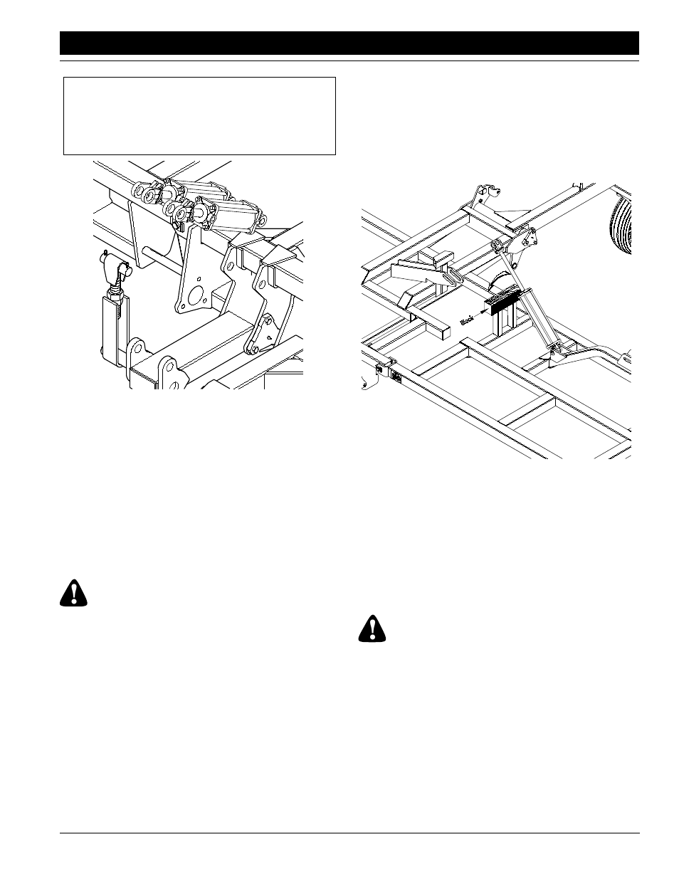 Bleeding the fold system, Warning, Caution | Great Plains ADI334 Operator Manual User Manual | Page 15 / 39