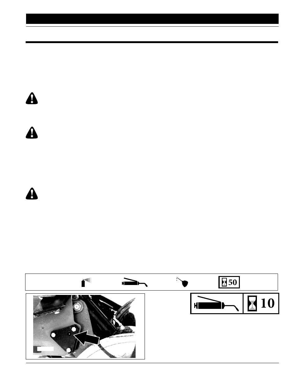 Section 5 maintenance and lubrication, Maintenance storage lubrication, Gauge wheel pivots | Warning, Maintenance, Storage, Lubrication | Great Plains ADI334 Operator Manual User Manual | Page 27 / 39
