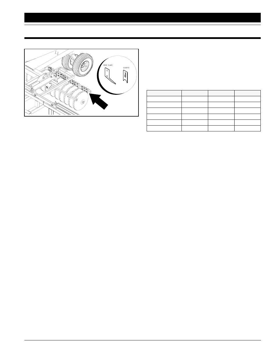 Section 6 options, Rock guards and scrapers, Options | Great Plains ADI334 Operator Manual User Manual | Page 31 / 39