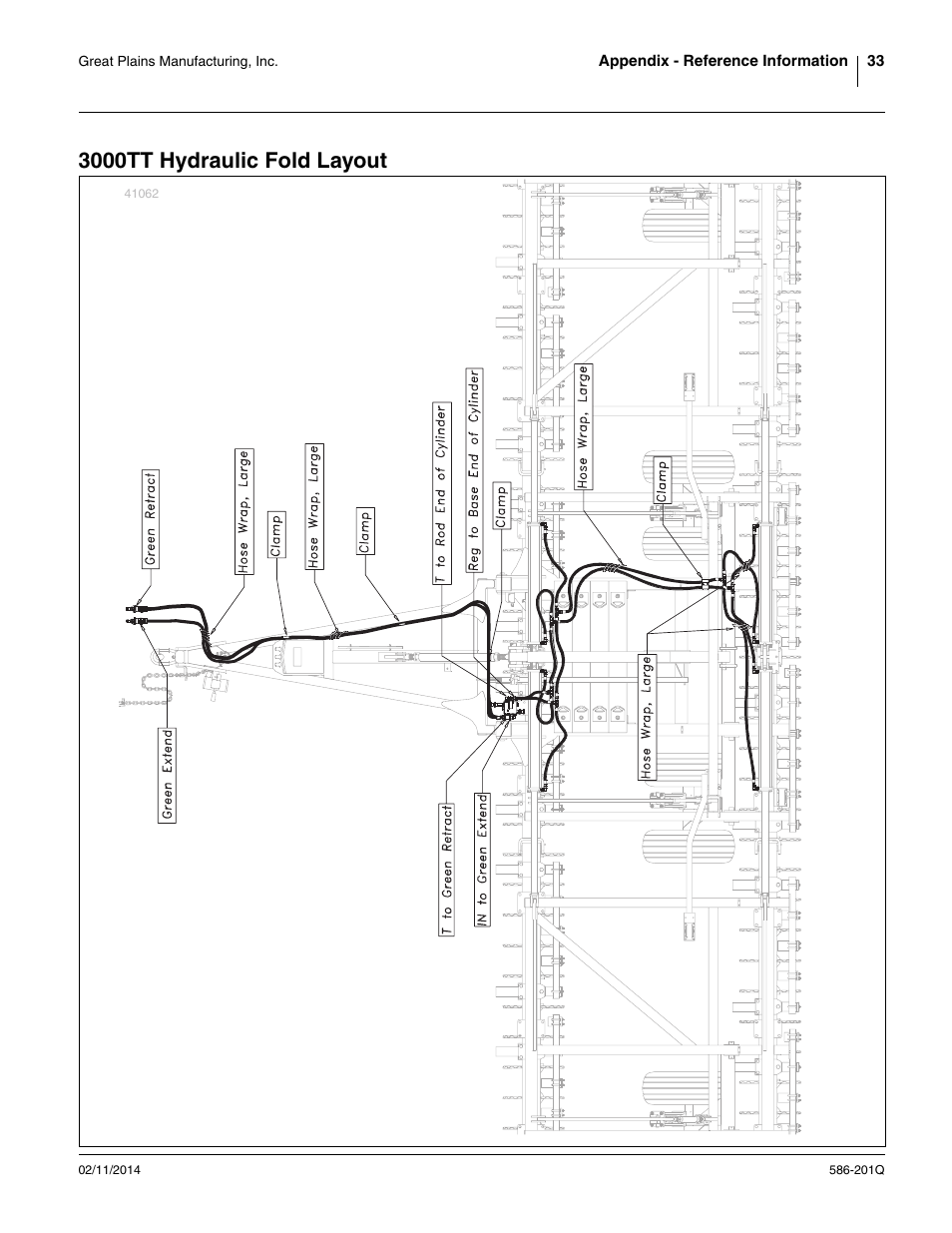 3000tt hydraulic fold layout | Great Plains 4000TT Predelivery Manual User Manual | Page 37 / 72