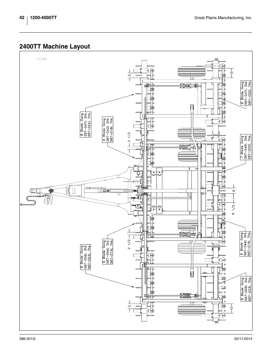 2400tt machine layout | Great Plains 4000TT Predelivery Manual User Manual | Page 46 / 72