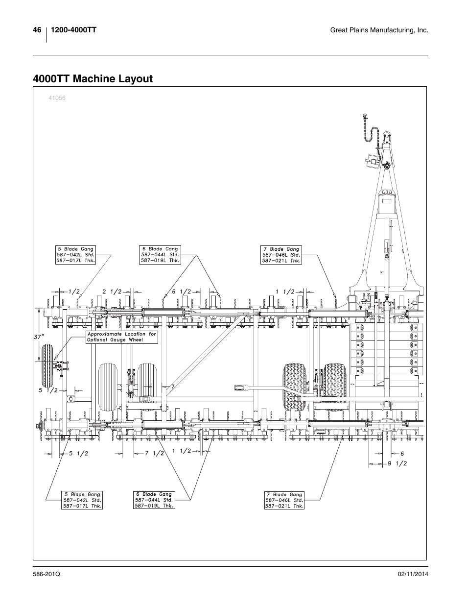 4000tt machine layout | Great Plains 4000TT Predelivery Manual User Manual | Page 50 / 72