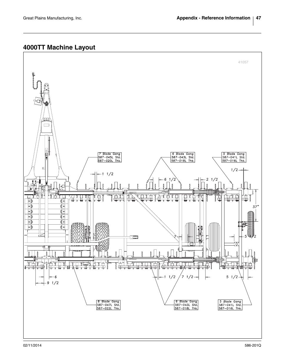 4000tt machine layout | Great Plains 4000TT Predelivery Manual User Manual | Page 51 / 72