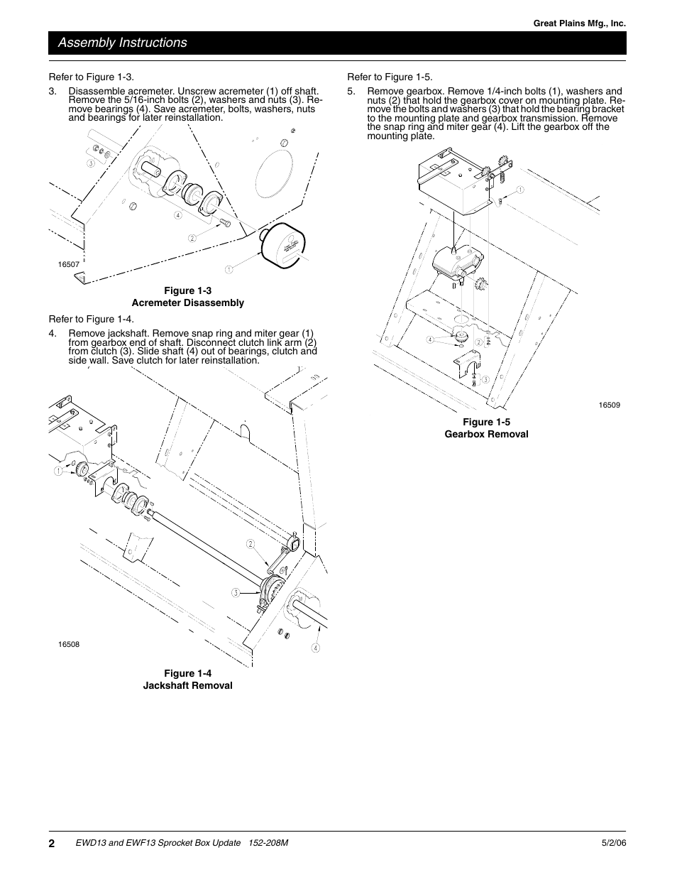 Assembly instructions | Great Plains EWF13 Assembly Instructions User Manual | Page 2 / 6